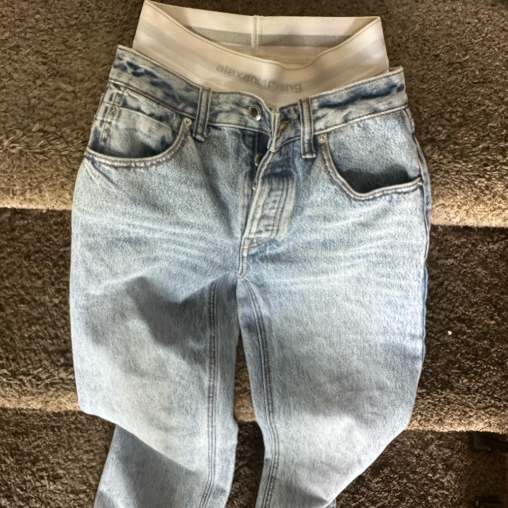 ALEXANDER WANG JEANS WITH BOXERS